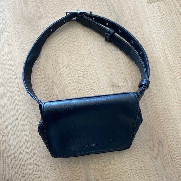 Matt & Nat Park Black Bum Bag - Picture 4 of 8